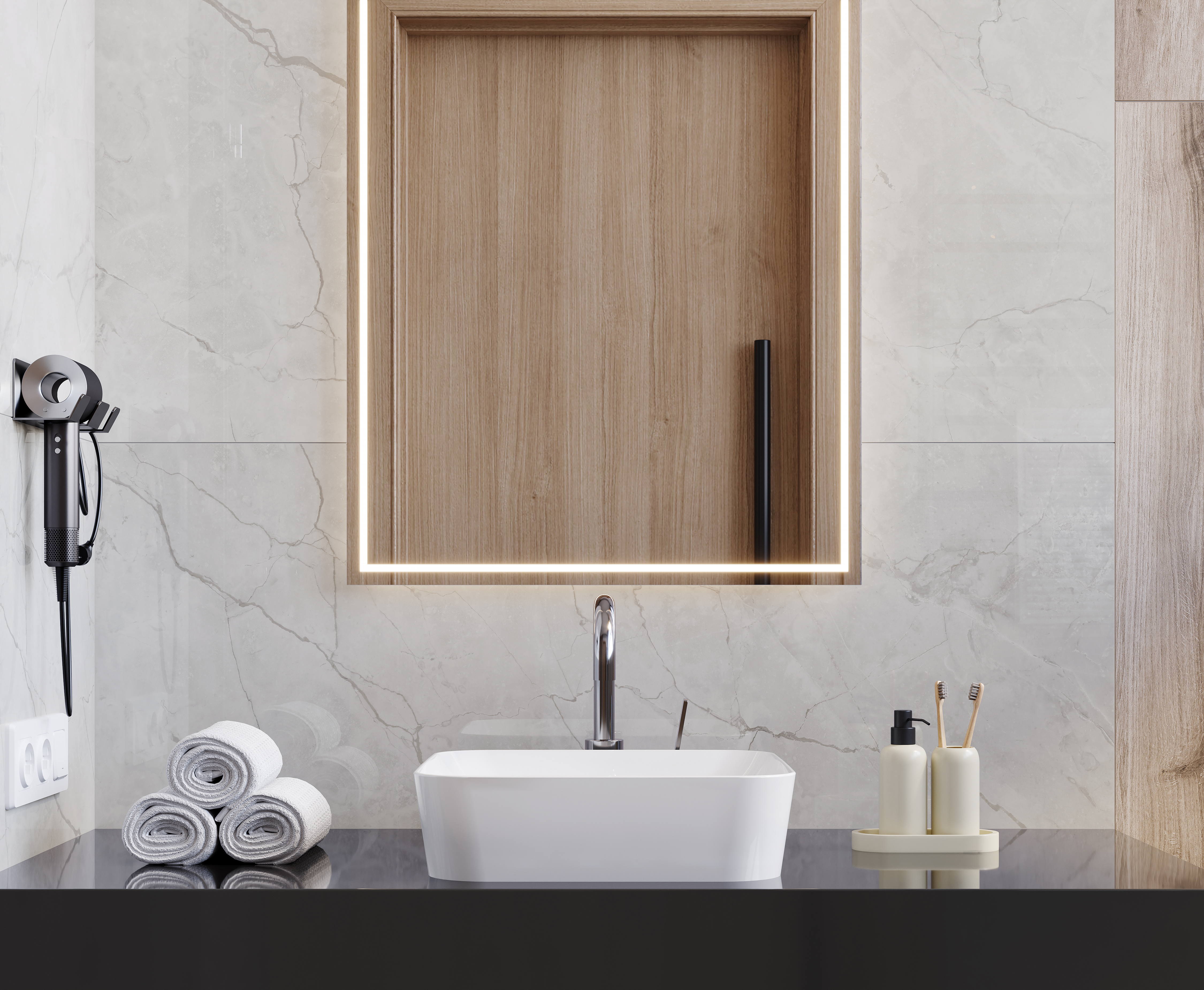 Изображение товара Керамогранит Laparet Connect Gris 59.5x119.1 см мраморный эффект серый для пола и стен