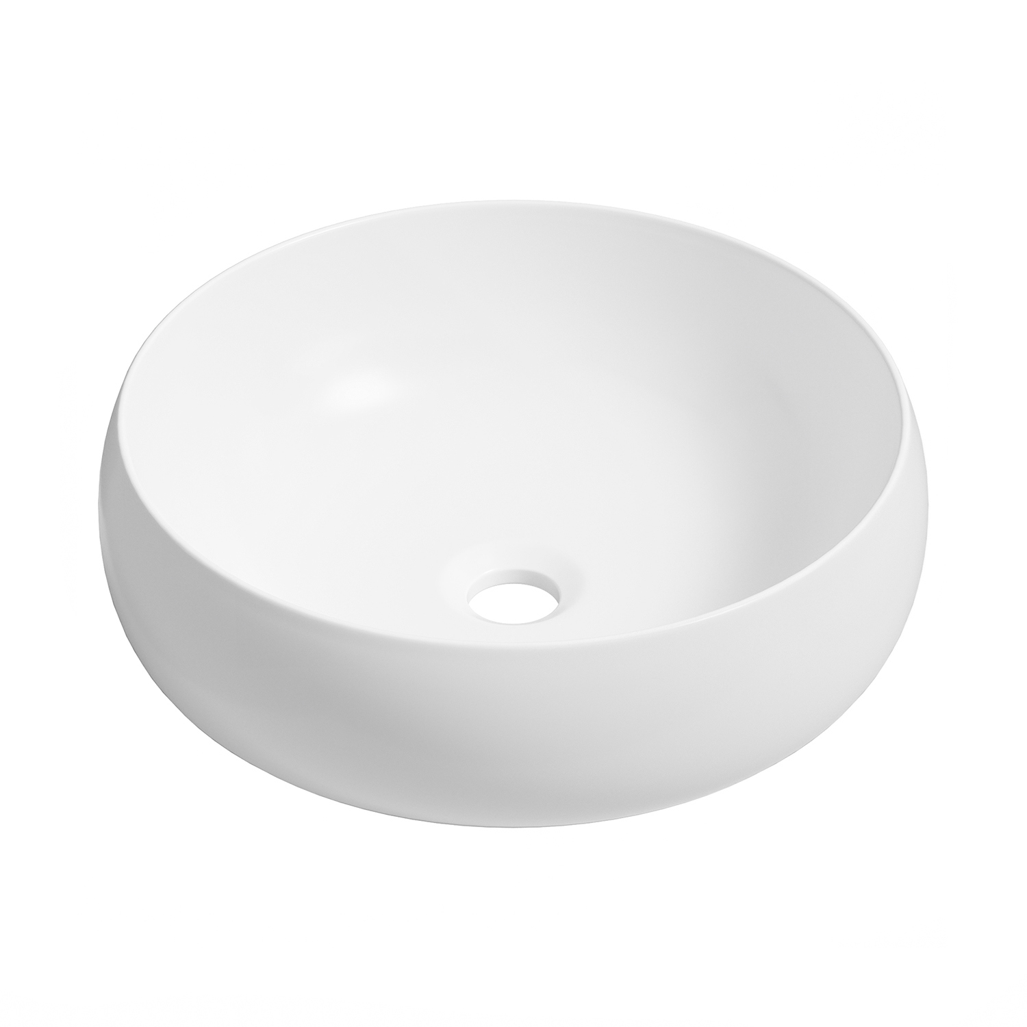 Изображение товара Керамическая раковина Lavinia boho 36см белая глянцевая современная