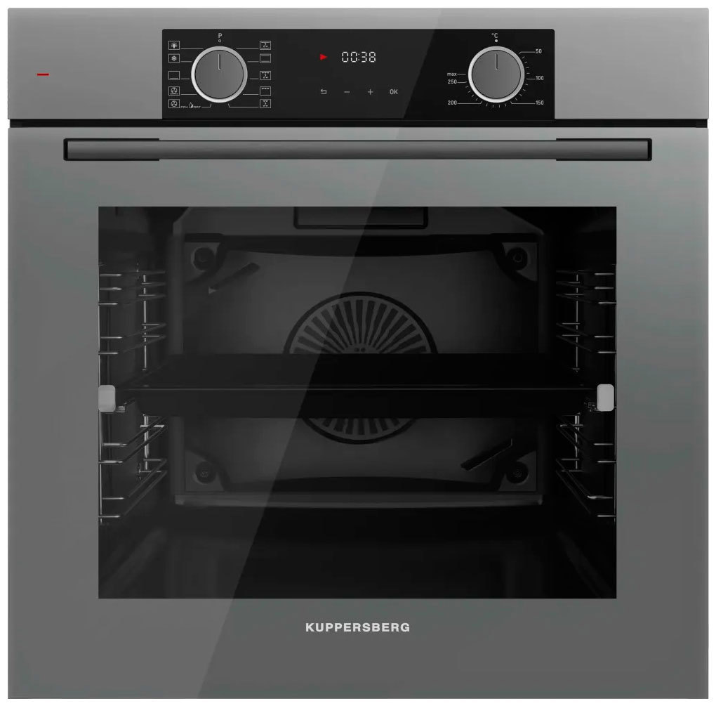 Изображение товара Встраиваемый электрический духовой шкаф Kuppersberg HF 610 GR с функциями гриль и конвекция