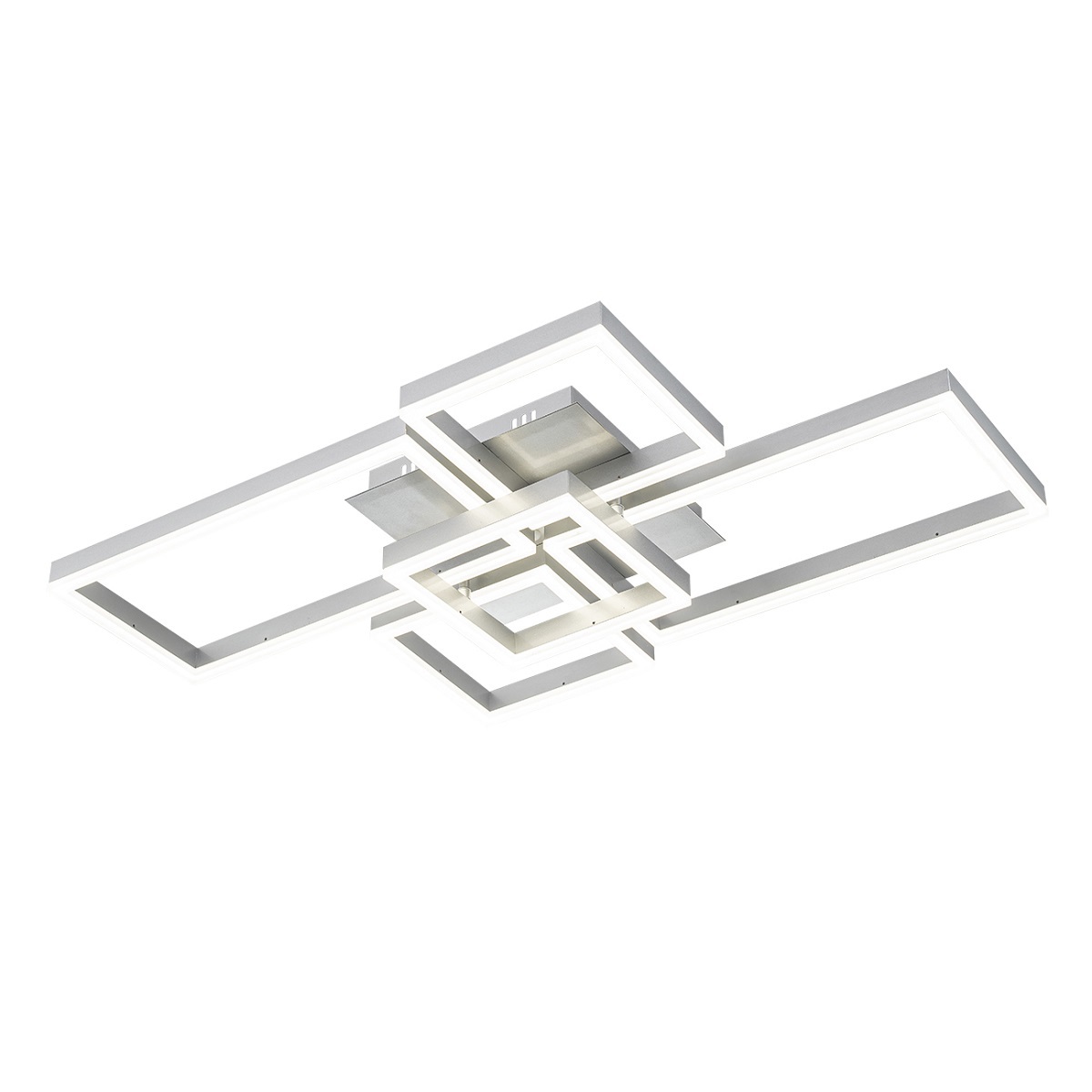 Изображение товара Люстра потолочная светодиодная Escada Arcade регул белый свет серебро пульт 30 м²