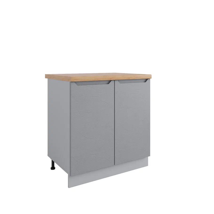 Изображение товара Кухонный шкаф Грейстоун 80х81.6х60 см из ЛДСП светло-серый, Россия