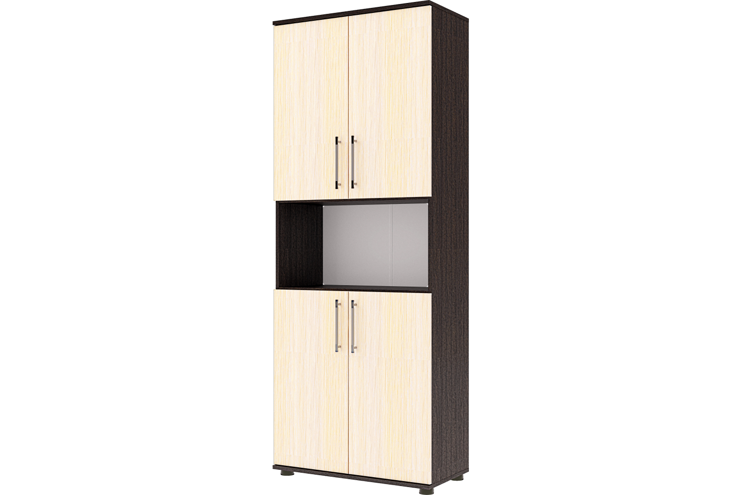 Изображение товара Шкаф распашной Пирамида А-17 венге/мол.дуб 77x200x38 см