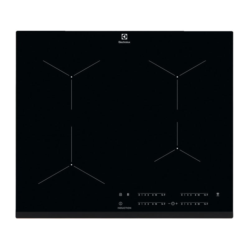 Изображение товара Электрическая варочная панель Electrolux EIT61443B 4 индукционные конфорки черный 59 см