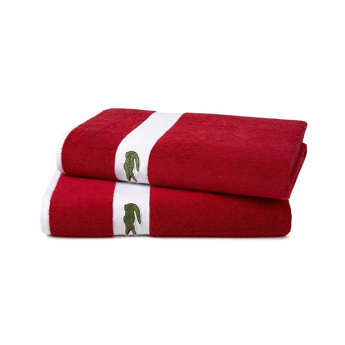 Изображение товара Полотенце Lacoste Casual Rouge 70x140 см из органического хлопка для ванной и спорта