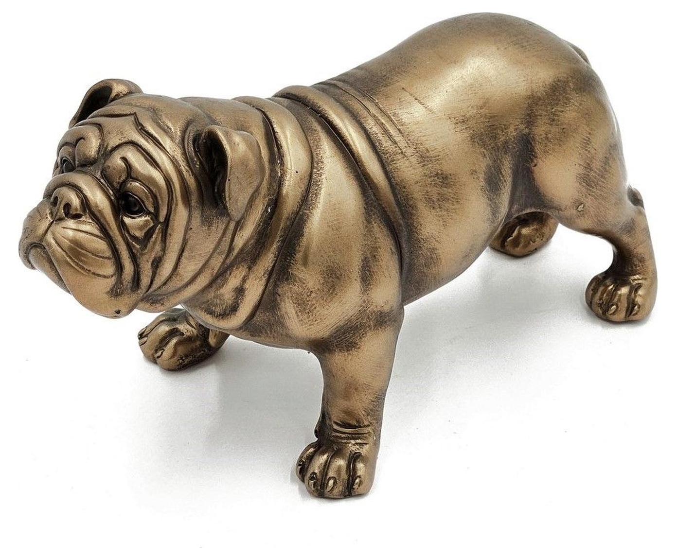 Изображение товара Декор Гласар C5467 — бульдог, бронзовый винтаж, 15 см