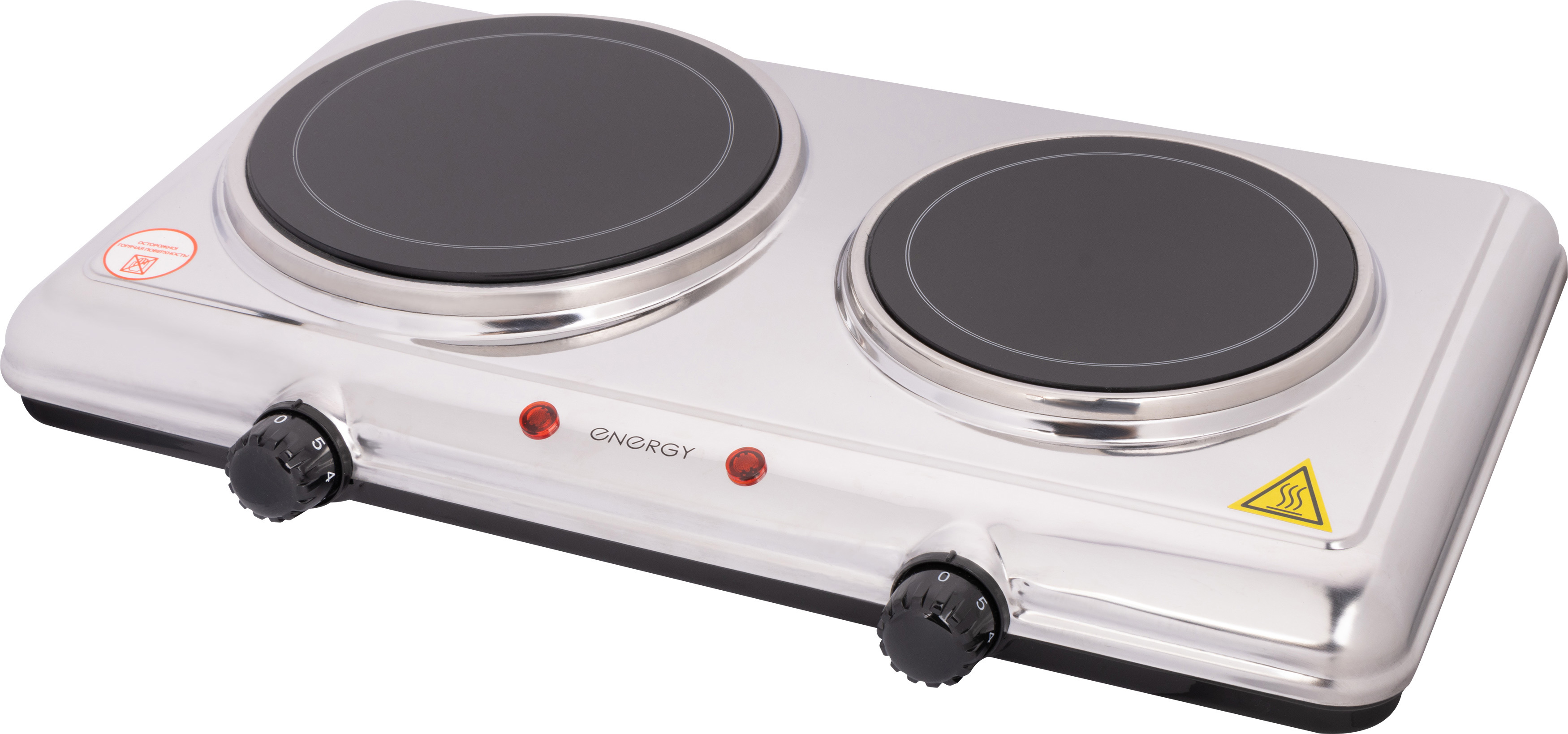 Изображение товара Инфракрасная плита Energy EN-911 с 2 конфорками стеклокерамика белый