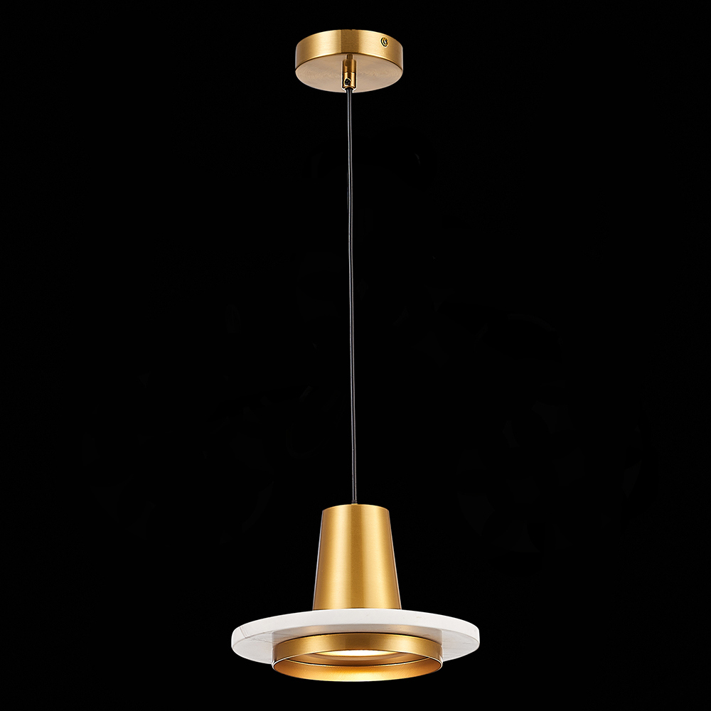 Изображение товара Светильник подвесной светодиодный St luce Sl1212.203.01 4 м² нейтральный белый свет цвет латунь