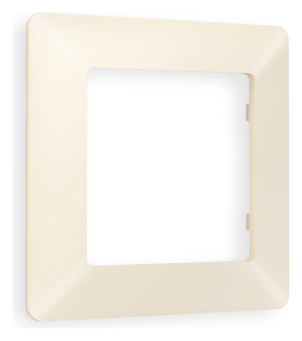 Изображение товара Рамка для розеток и выключателей Alfa Line AMBRELLA VOLT AF110331 бежевый матовый 1 пост