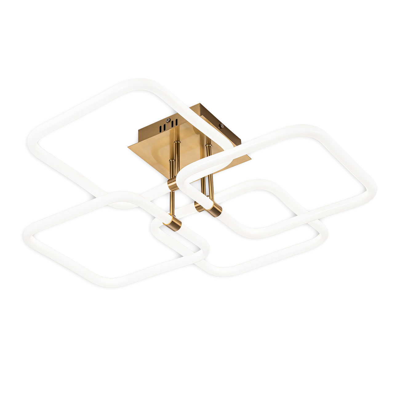 Изображение товара Люстра потолочная светодиодная Escada Tube Esc_10279_4 33 м² нейтральный белый свет цвет желтый