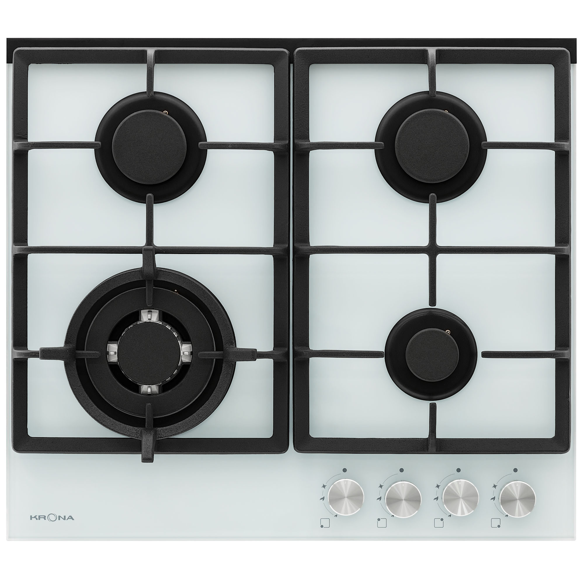 Изображение товара Газовая варочная панель Krona ALMA 60 WH с 4 конфорками белая