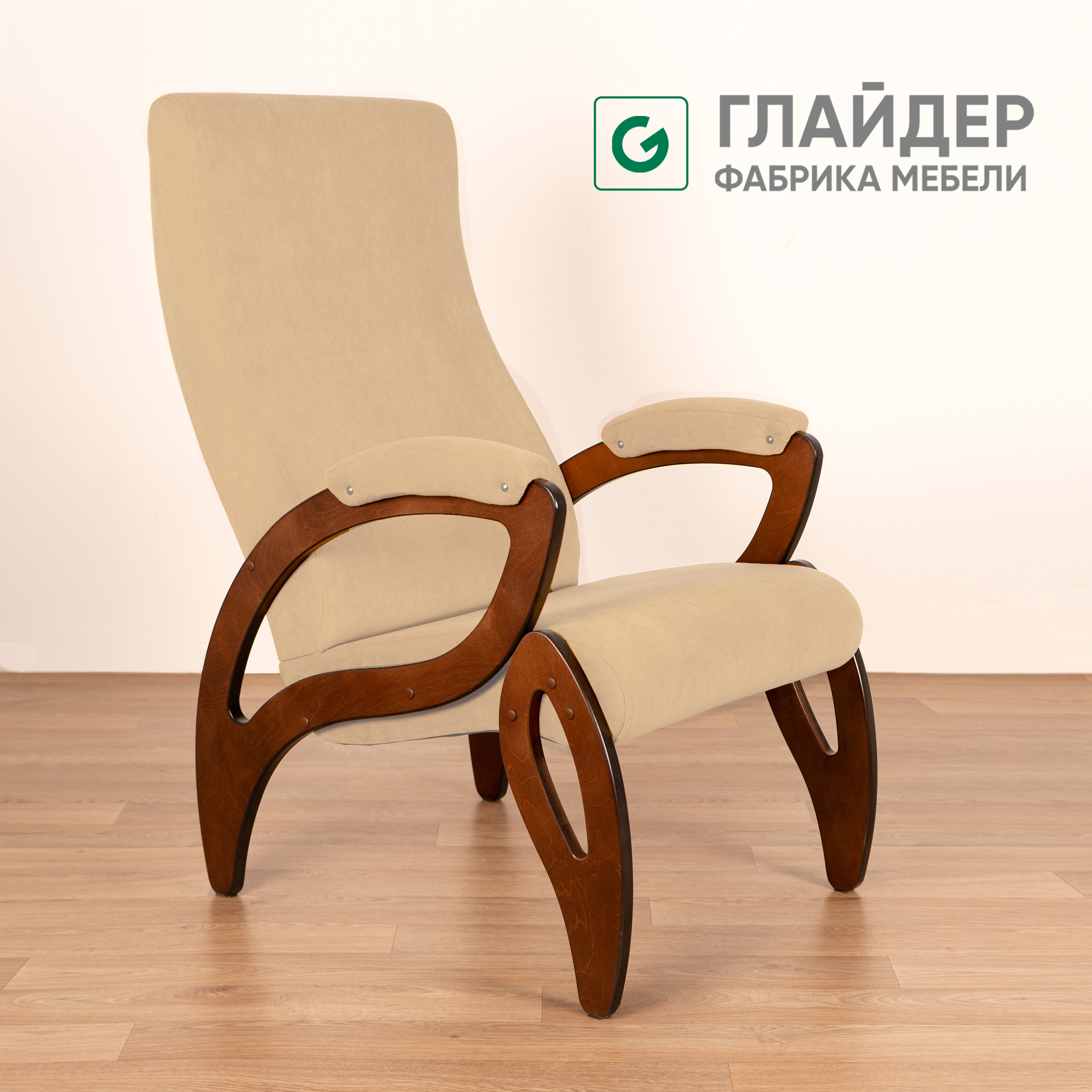 Изображение товара Современное кресло Весна М компакт из микровелюра Dakota для дома и офиса