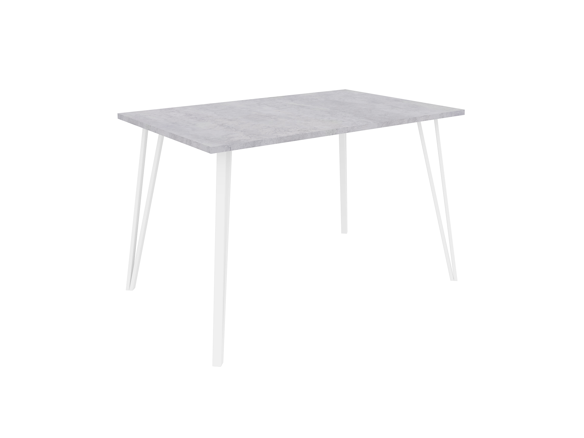 Изображение товара Стол прямоугольный Sakura Stol_siena_cement_white 120x120 см лдсп цвет серый