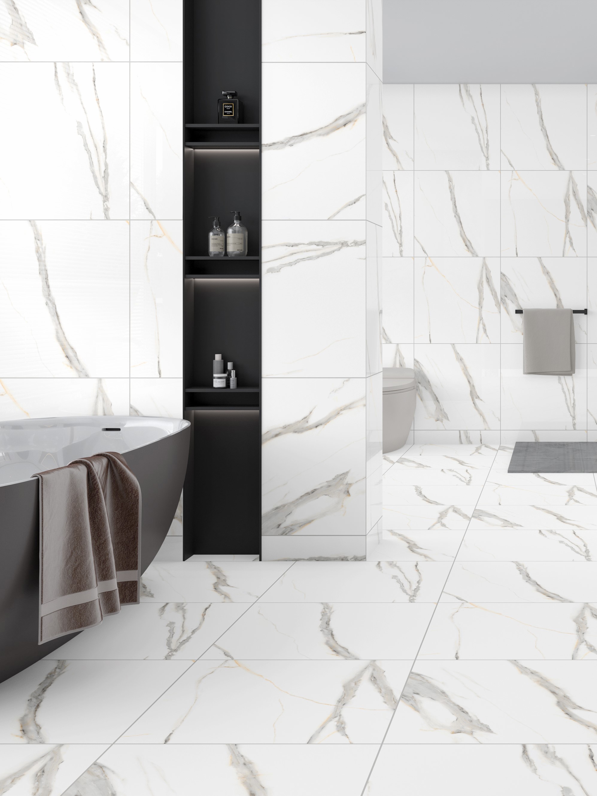 Изображение товара Керамогранит Eternal ETMAR1219MT6060 60x60 см Statuario Rock матовый