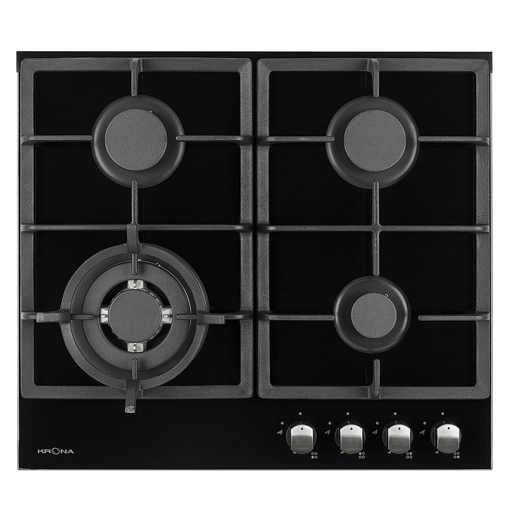 Изображение товара Газовая варочная панель Krona Armonia 58 см 4 конфорки цвет черный
