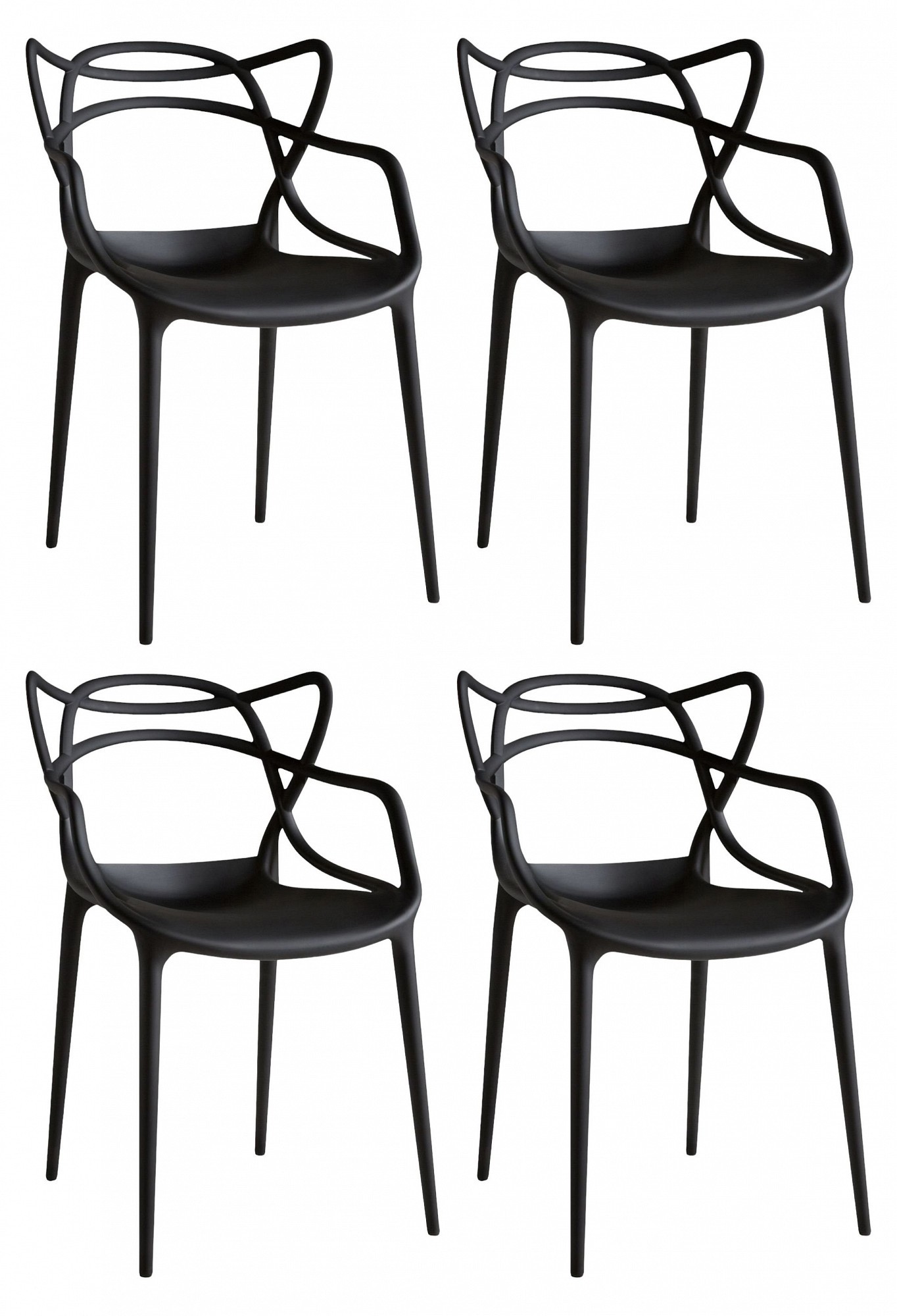 Изображение товара Стул Hesby Hsbi_d812_black_4 47x83x52 см пластик цвет черный