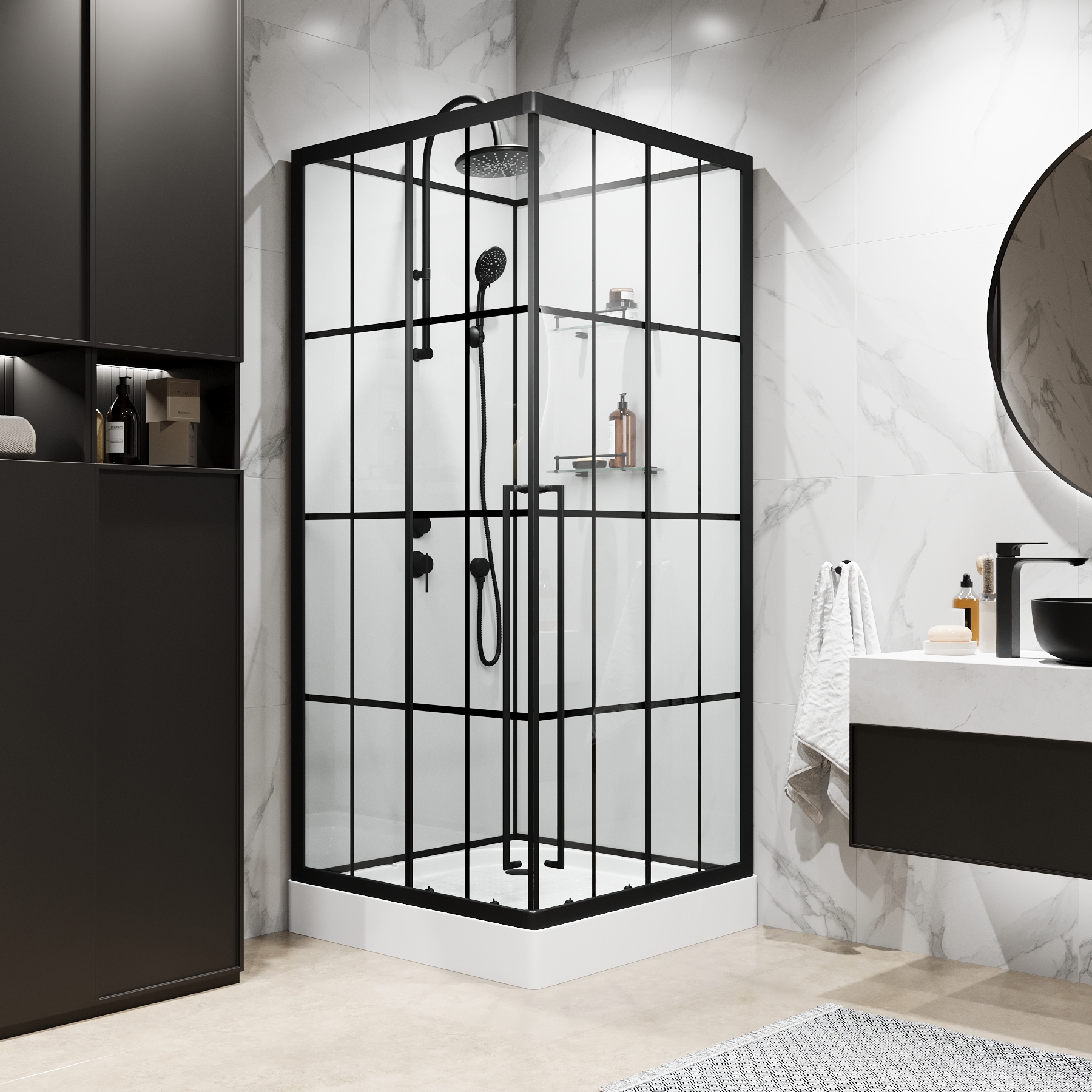 Изображение товара Душевая кабина Niagara Standart ST10 100x100 без крыши квадратная 225 см