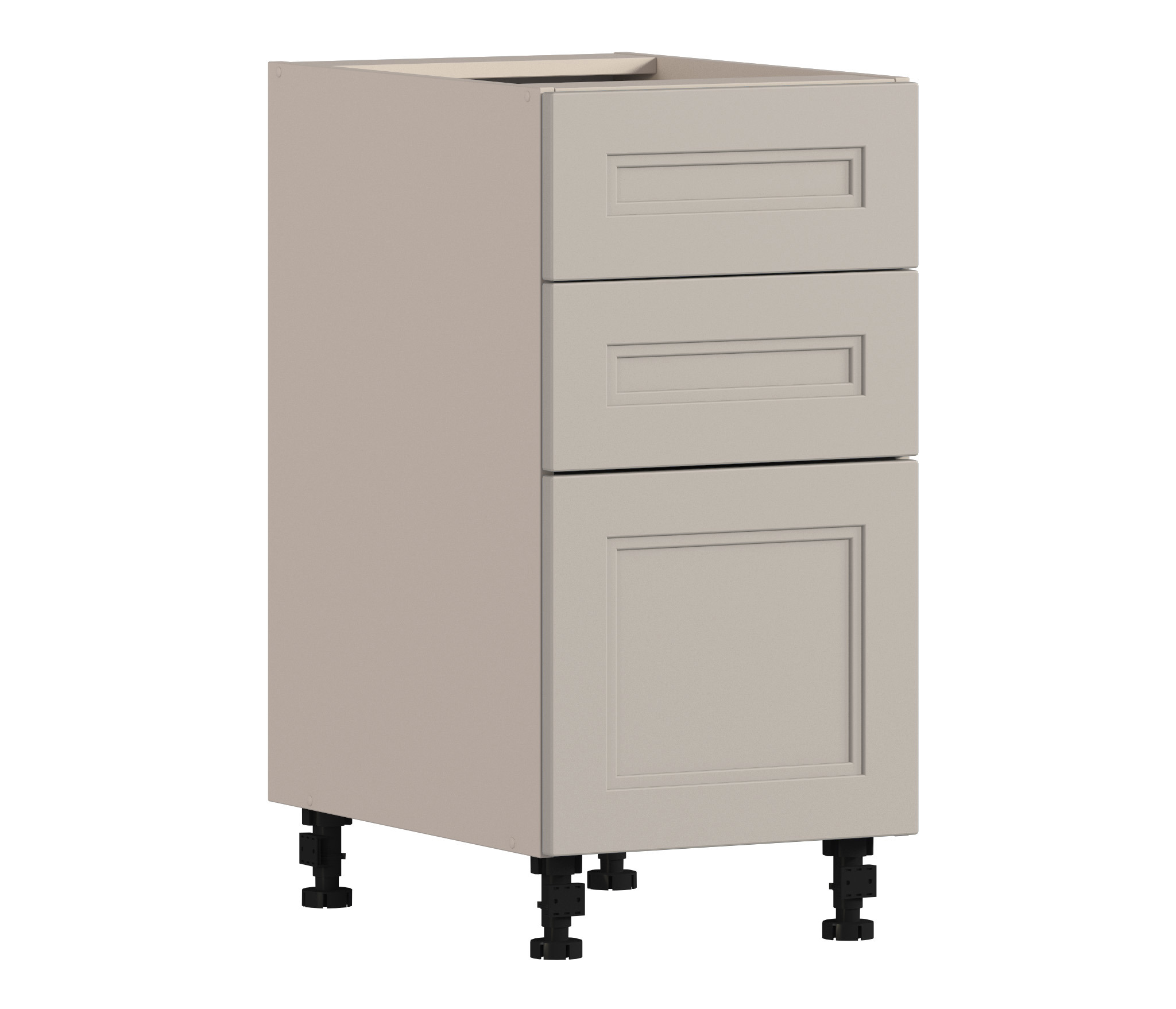 Изображение товара Напольный шкаф Регина Столплит с ящиками 40x82x56 см МДФ цвет бежевый