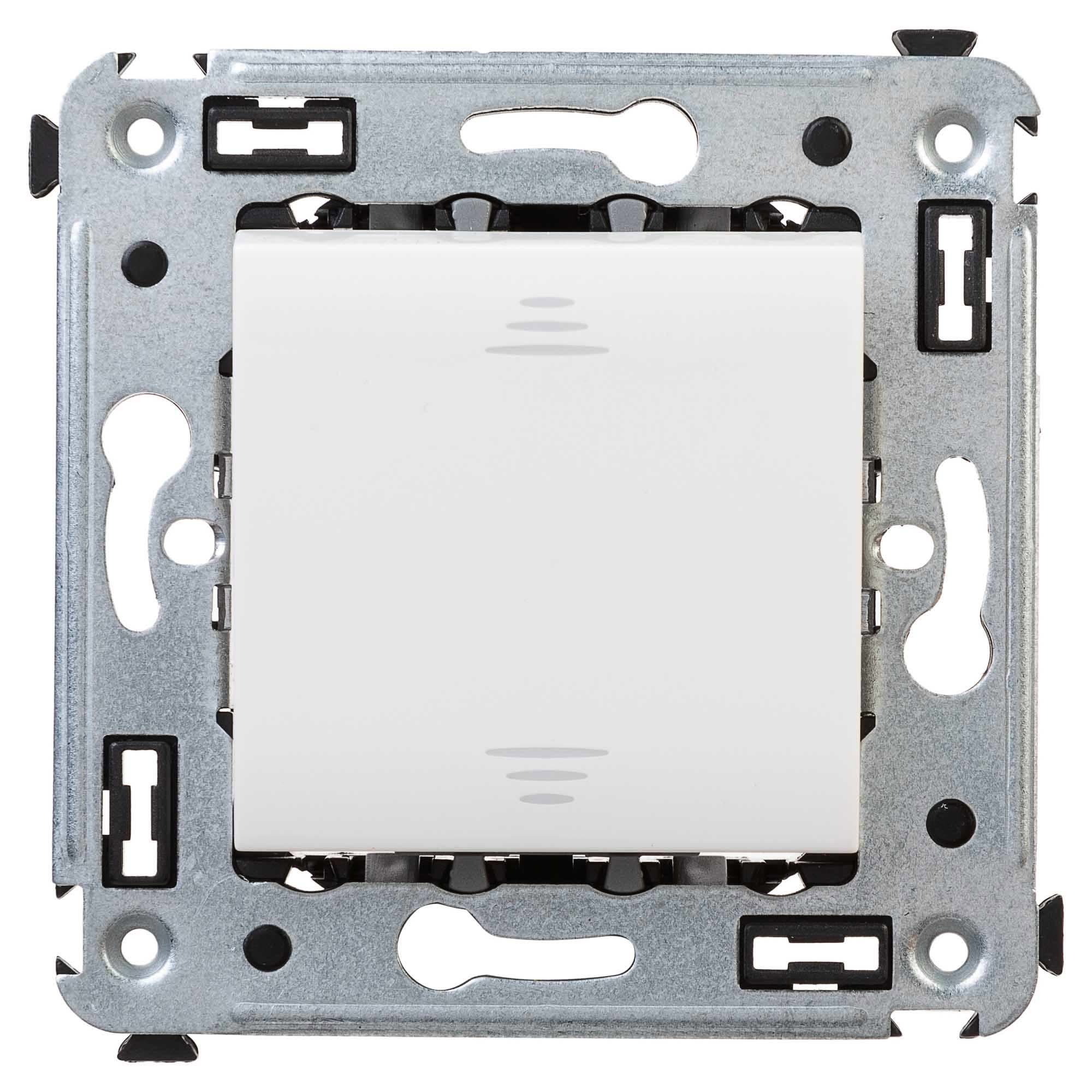 Изображение товара Выключатель встраиваемый DKC Avanti 1 клавиша цвет белое облако