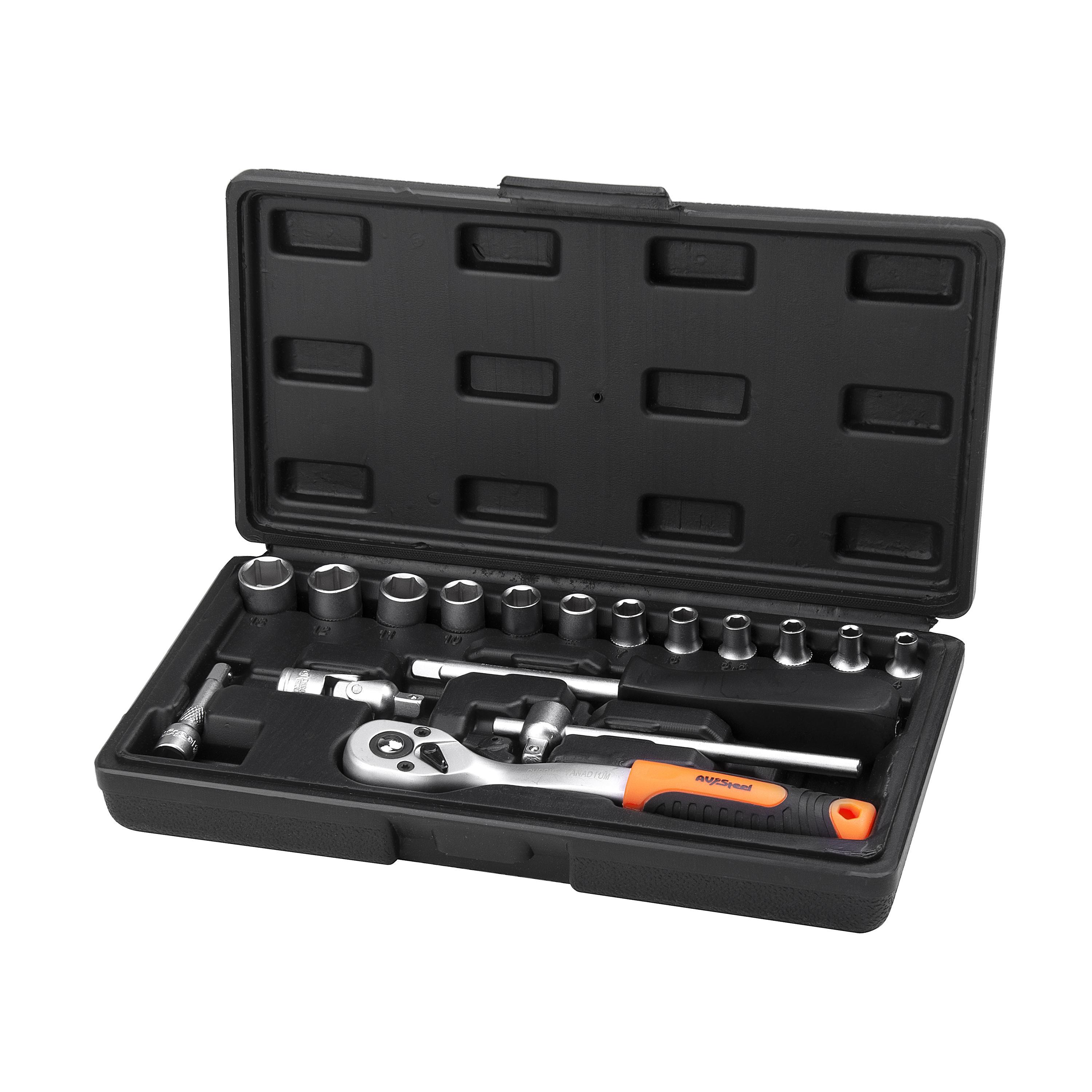 Изображение товара Набор инструментов Av Steel AV-011017, 17 предметов