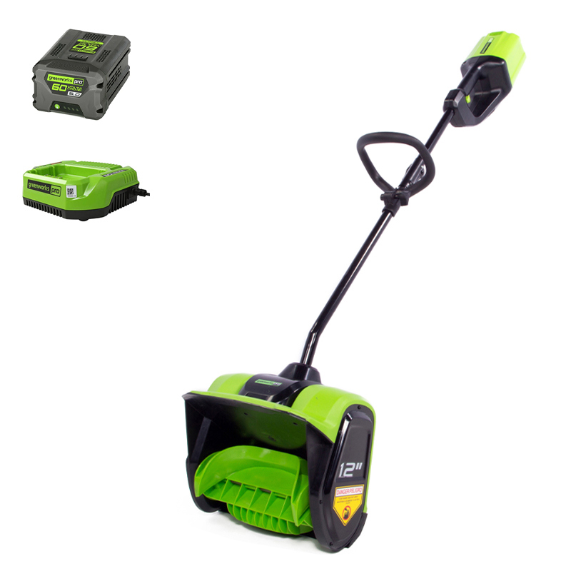Изображение товара Снегоуборщик аккумуляторный Greenworks GD60SS30K5, 30 см, 60 В, 5Ач