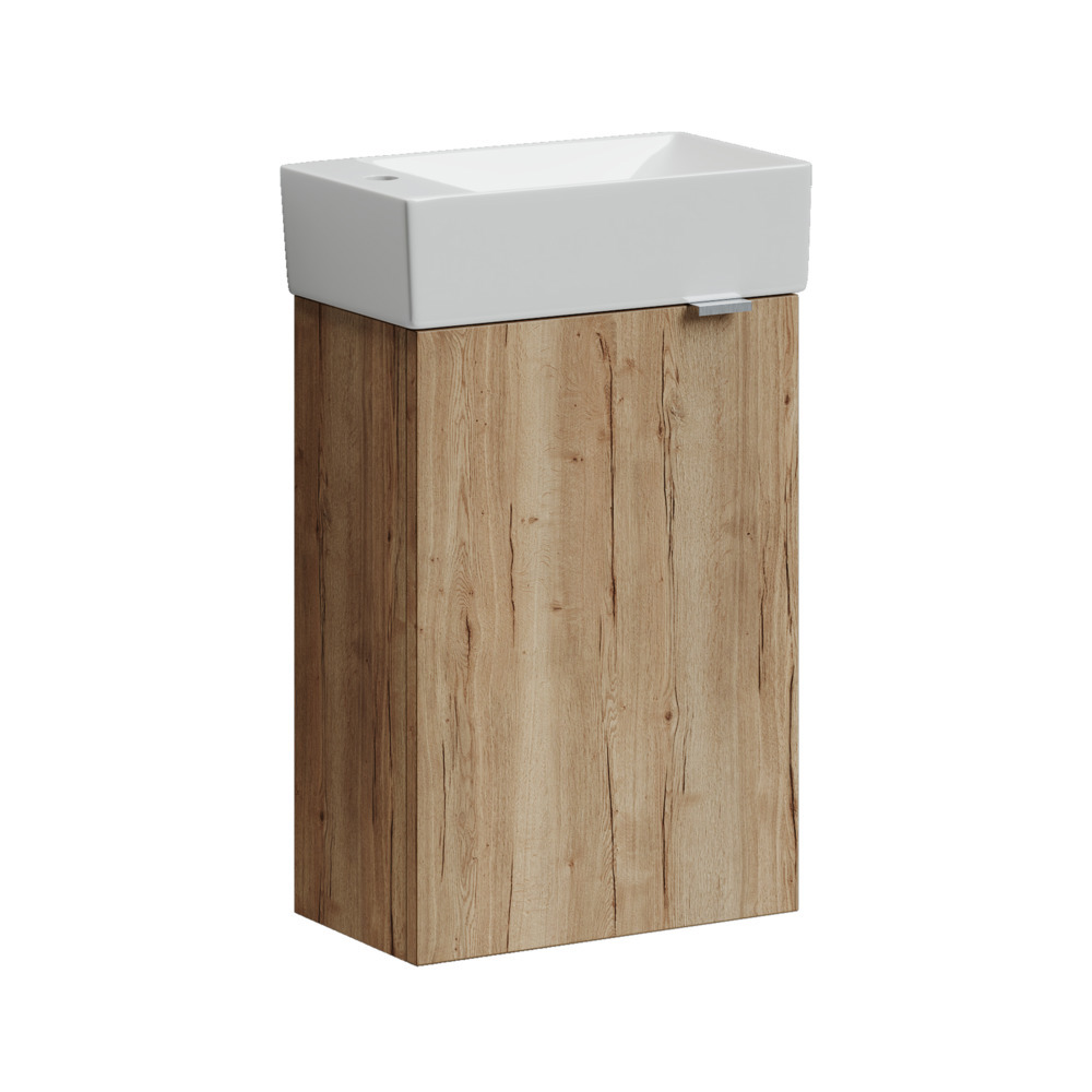 Изображение товара Тумба под раковину подвесная Sancos MN35EGL 35.5см цвет дуб
