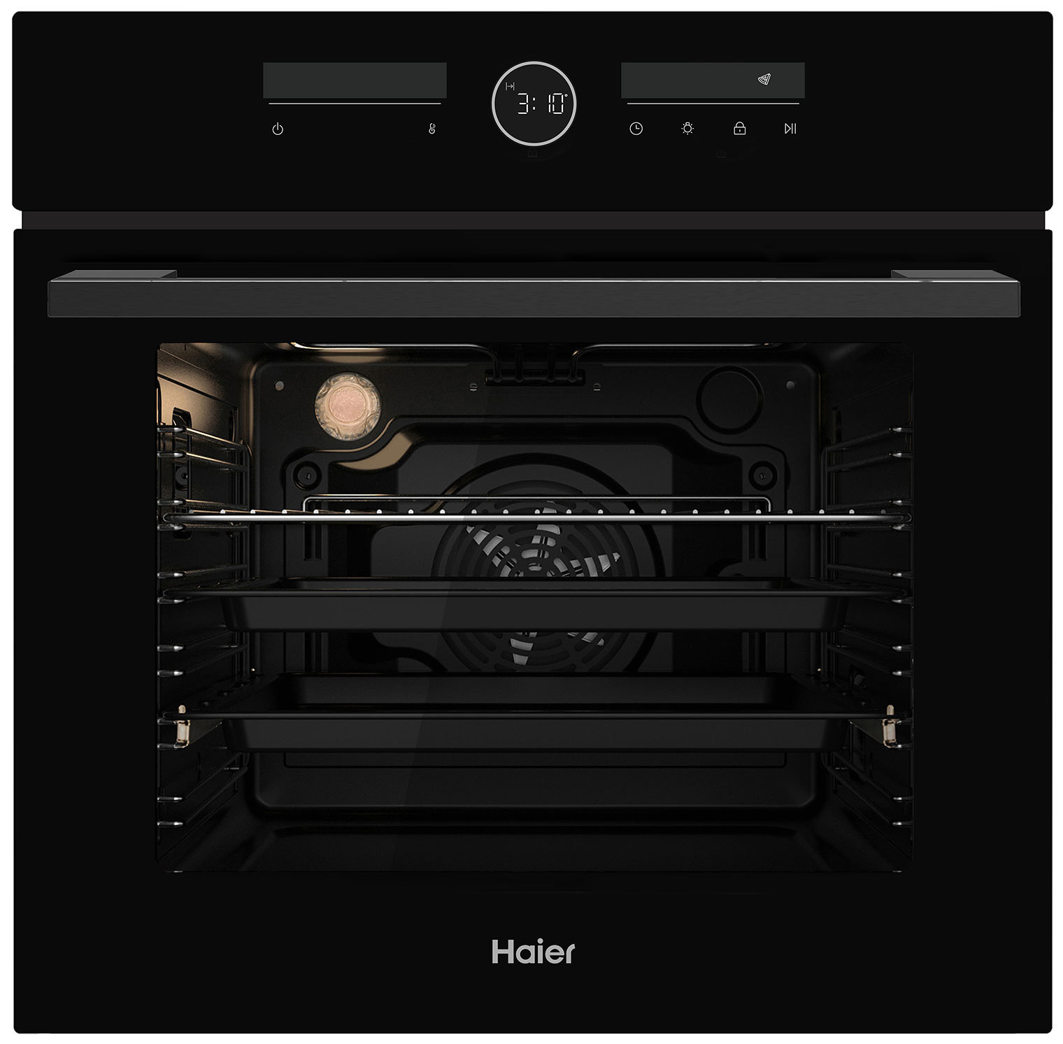 Изображение товара Встраиваемый духовой шкаф Haier HOX-FT5AMTB 59.5х59.5х56.7 см цвет черный