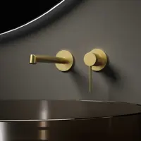 Изображение товара Смеситель для раковины Vincea Рим VBFW-2RM1BG встраиваемый однорычажный цвет брашированное золото