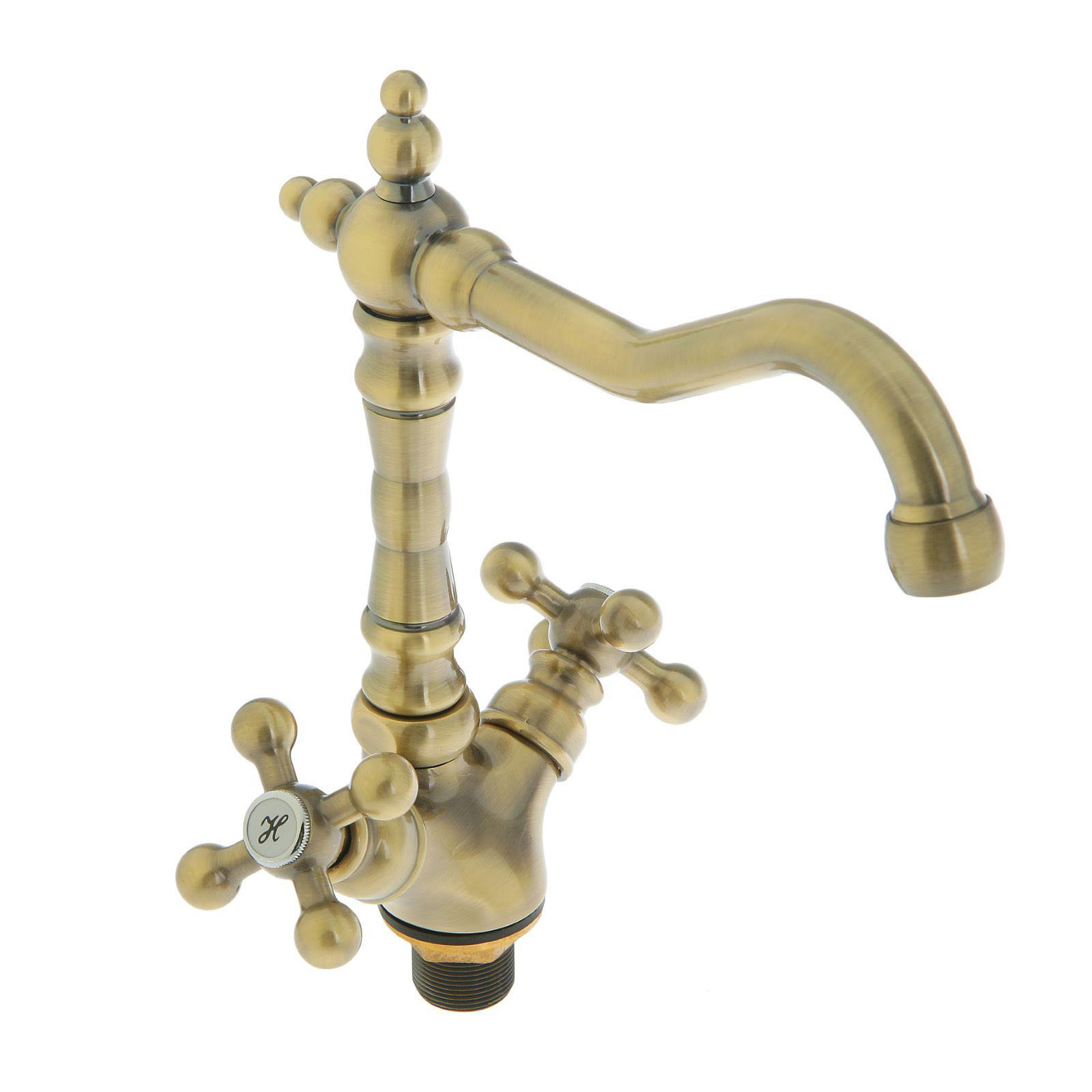 Изображение товара Смеситель для кухни Accoona 4571C двухвентильный бронзовый латунь глянцевый