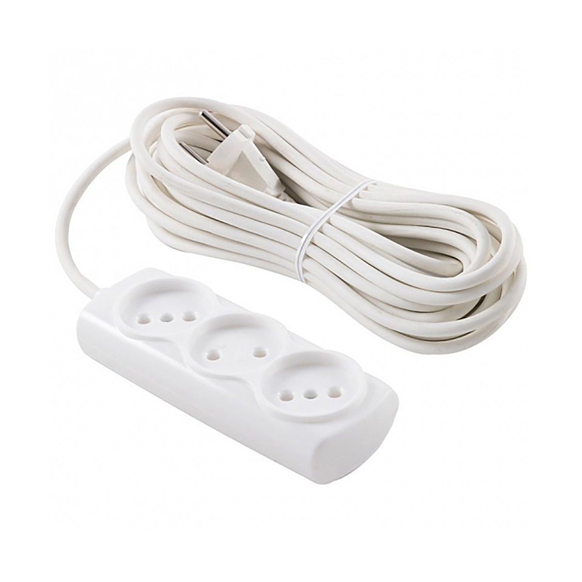 Изображение товара Удлинитель бытовой Engy Премиум 220779 2x0.75 10 м 3 розетки с заземлением 1300 Вт цвет белый