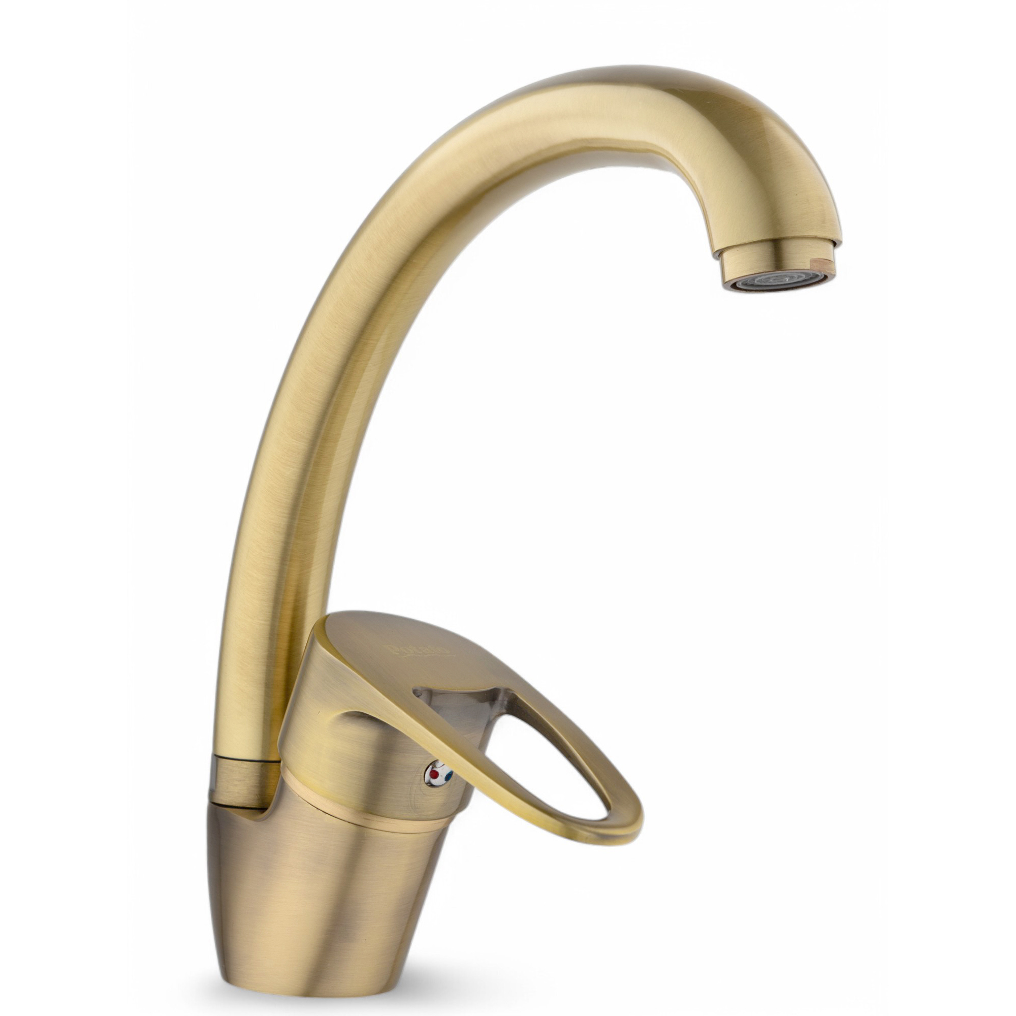 Изображение товара Смеситель для кухни Potato P4021-2 19 см бронза поворотный с аэратором