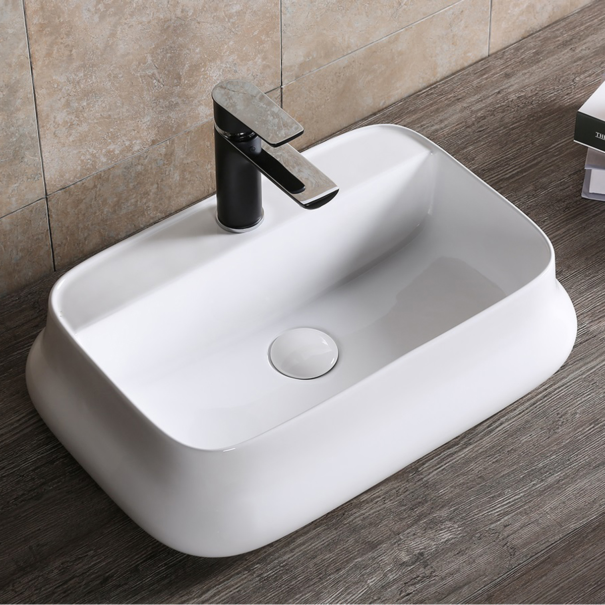 Изображение товара Раковина накладная Ceruttispa 9566 55см цвет белый