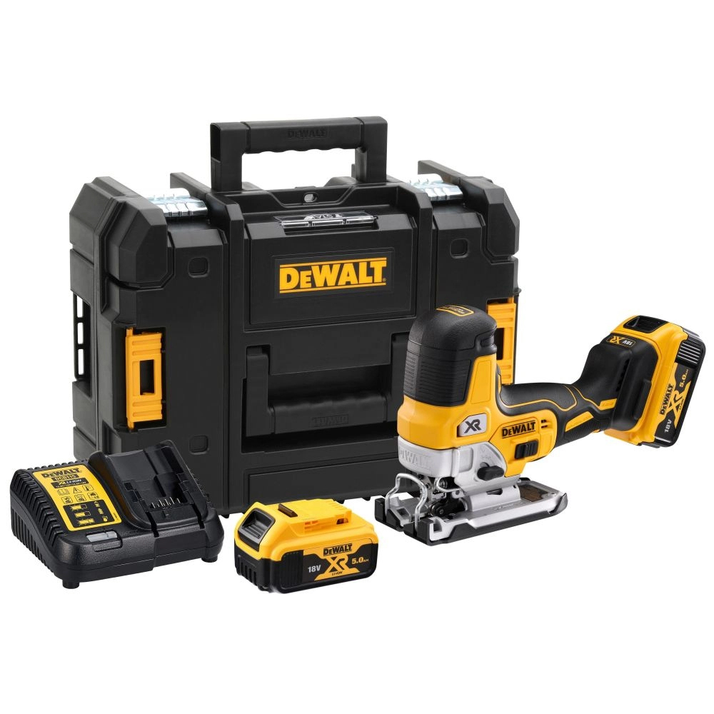 Изображение товара Лобзик аккумуляторный бесщеточный Dewalt DCS335P2, 18 В Li-Ion 2x5 Ач Изображение товара Лобзик аккумуляторный бесщеточный Dewalt DCS335P2, 18 В Li-Ion 2x5 Ач