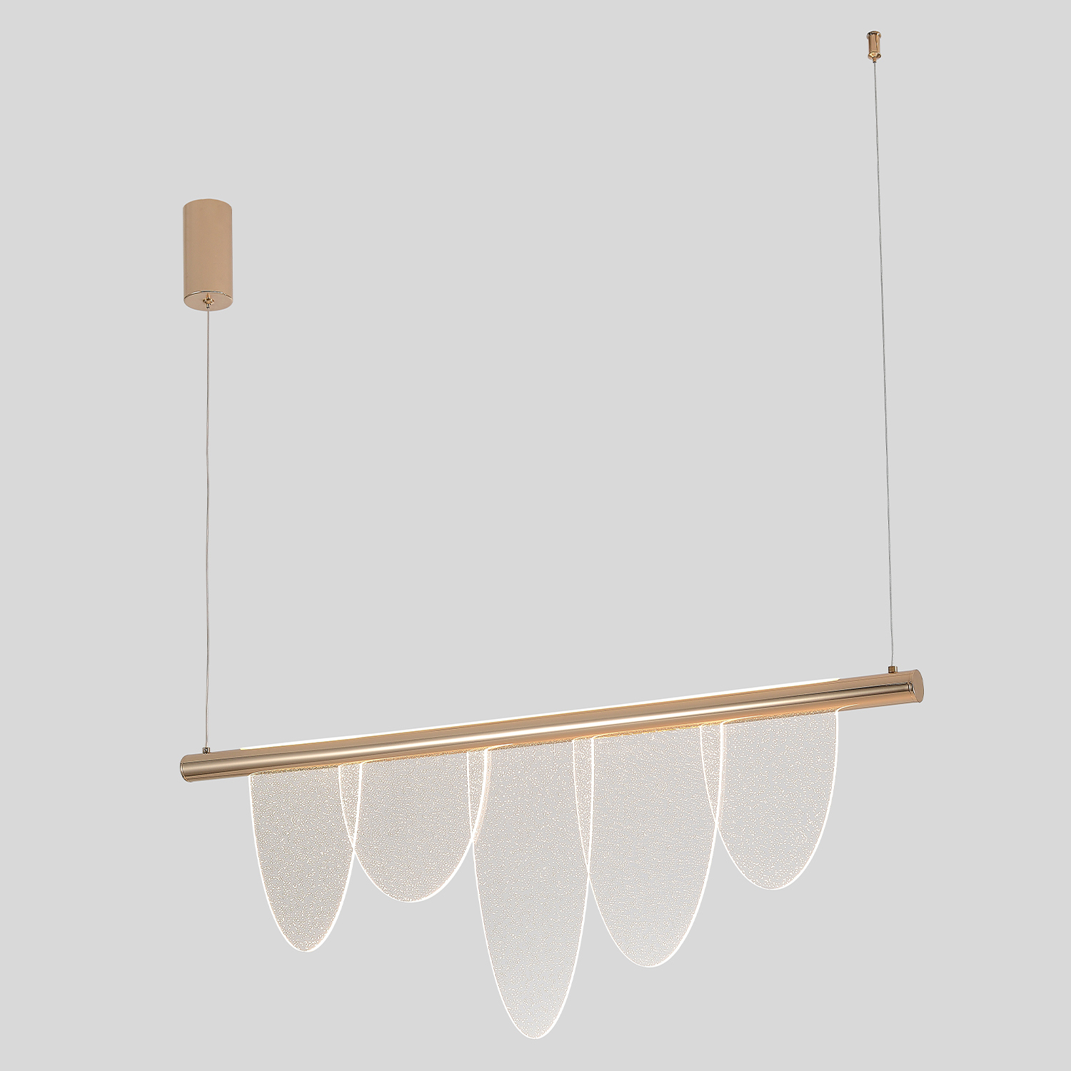 Изображение товара Подвесная светодиодная люстра Crystal Lux Valentin SP22W Gold 6 м² теплый белый