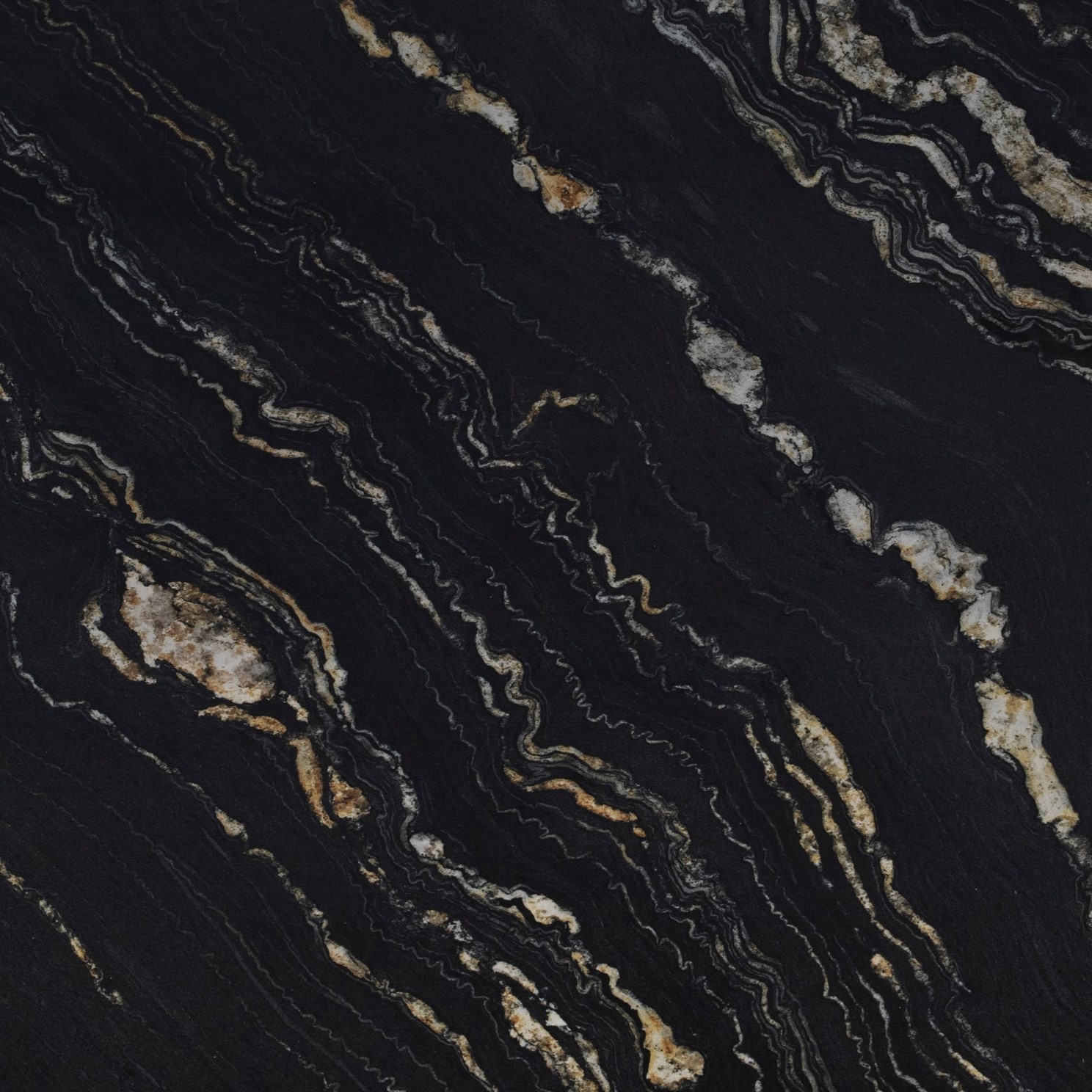 Изображение товара Кухонная столешница СКИФ 240x60x2.6 см ЛДСП черная с каплесборником