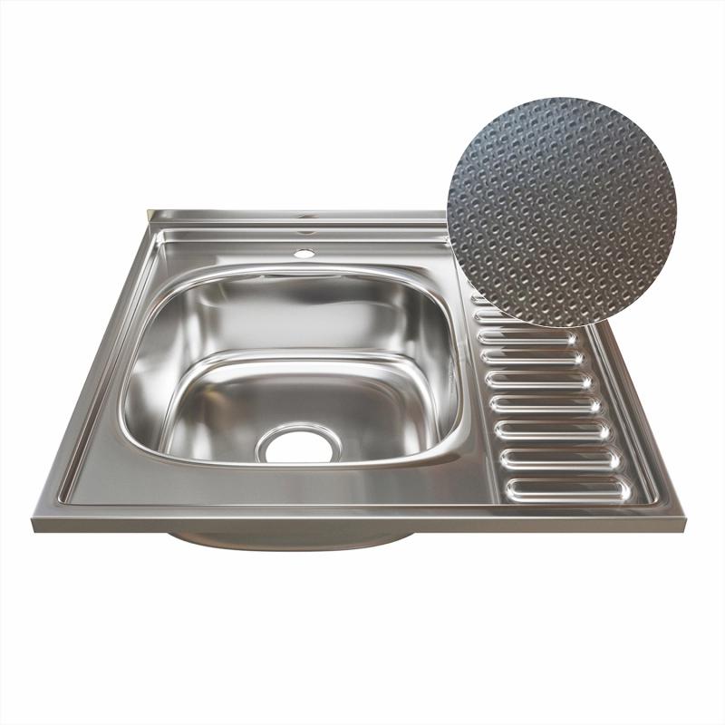 Изображение товара Мойка для кухни Mixline из нержавеющей стали 60x60 см, глубина 16 см