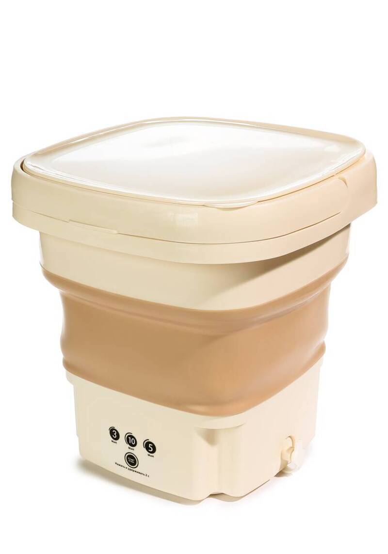 Изображение товара Складная стиральная машина Лотос от LEOMAX 29x12x29 см 2 кг бежевый