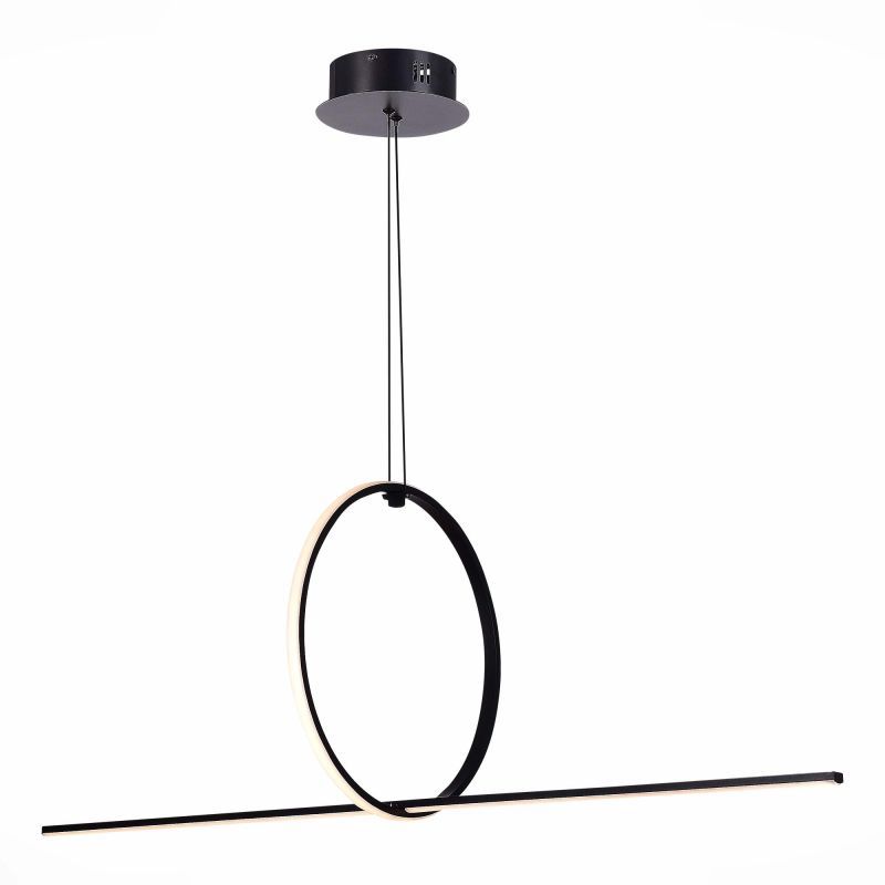 Изображение товара Светильник подвесной светодиодный St luce Gaia sl6113.413.01 13 м² нейтральный белый свет цвет черный
