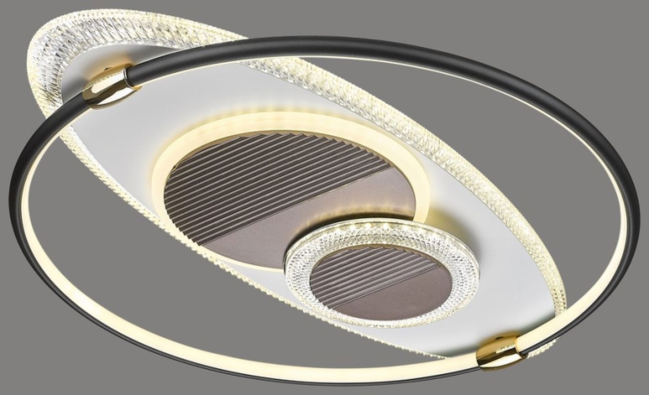 Изображение товара Люстра потолочная светодиодная Velante 438-307-04 45 м² холодный белый свет цвет жёлтый/золотой