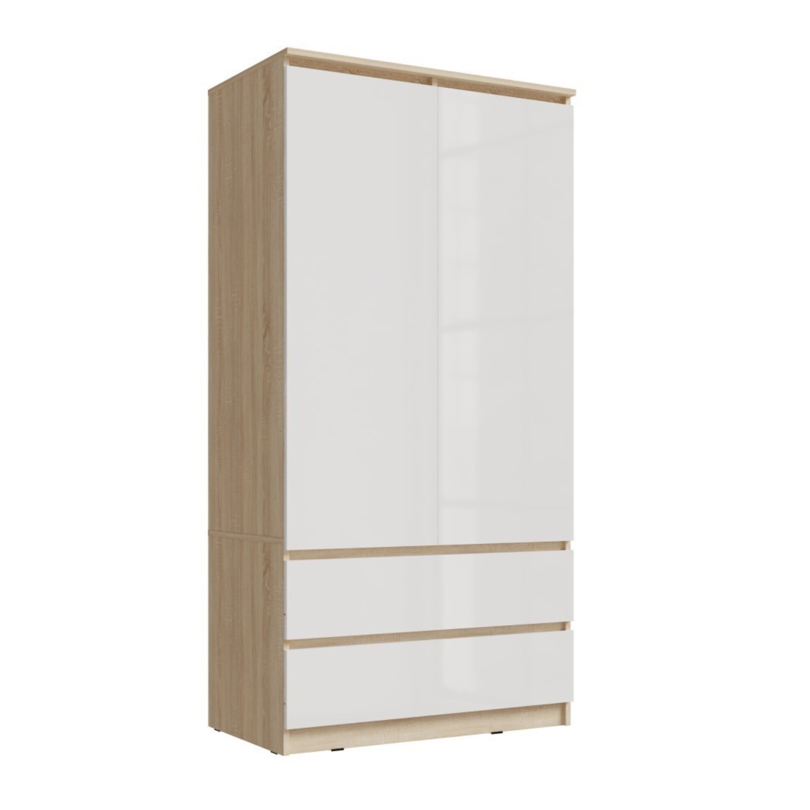 Изображение товара Шкаф распашной Миф мебель Челси 10235449 с 2 дверями белый для дома