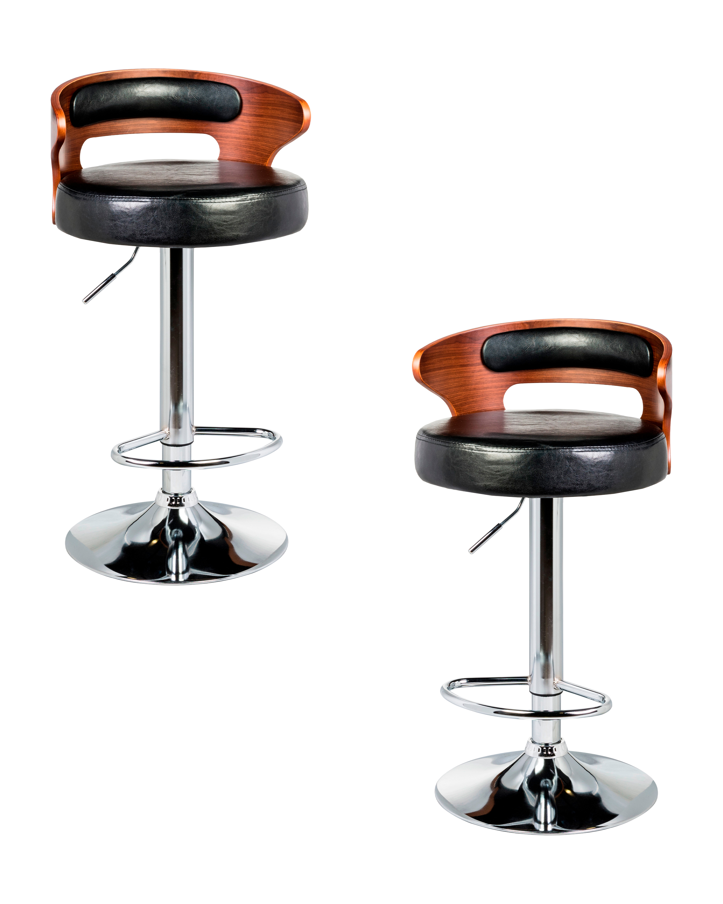 Изображение товара Комплект барных стульев 2 шт DOBRIN FRED регулировка высоты и вращение