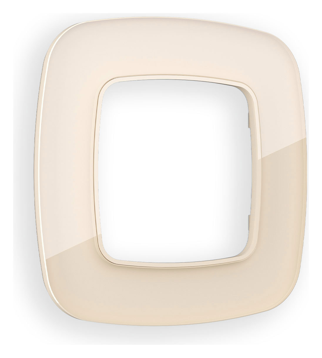 Изображение товара Рамка для розеток и выключателей Ambrella volt Omega Radian OF350301 1 пост цвет бежевый