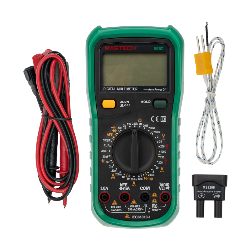 Изображение товара Универсальный мультиметр Mastech MY62N с функцией DATA HOLD и измерением температуры