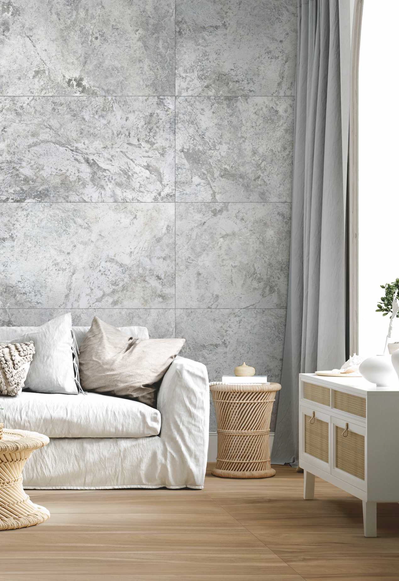 Изображение товара Керамогранит Idalgo home ID9095b107SR 60x120 см серый камень