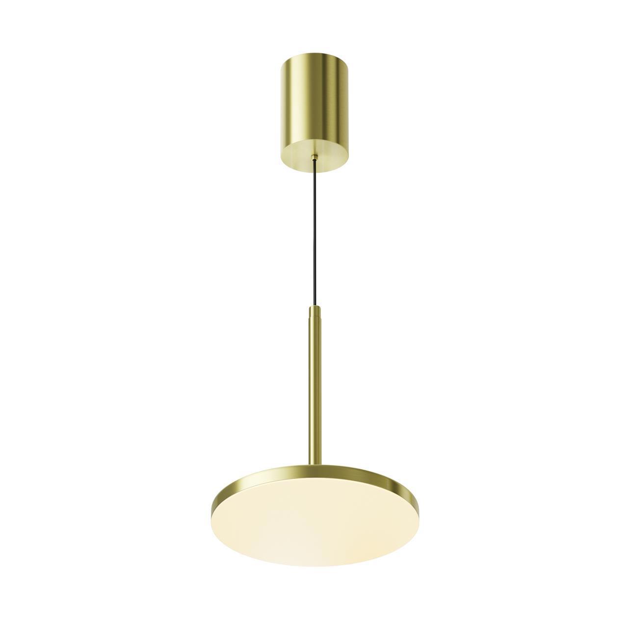 Изображение товара Светильник подвесной светодиодный Technical Plato P076pl-l12w3k-bs 6 м² теплый белый (желтый) свет цвет золотой