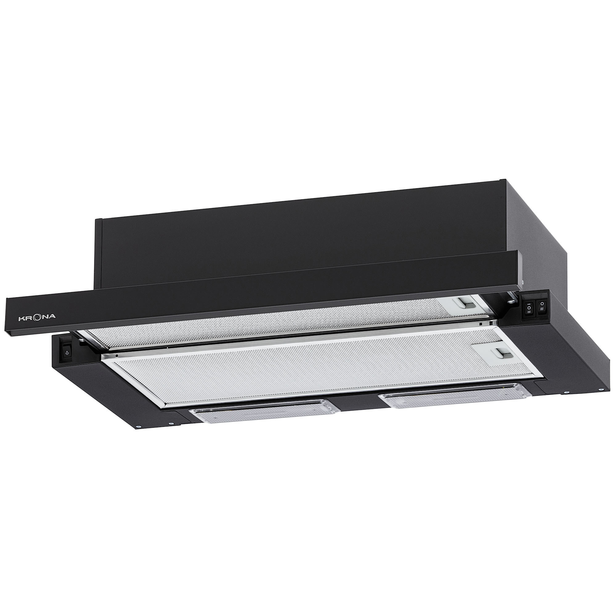 Изображение товара Встраиваемая вытяжка Krona Kamilla 600 Black 1 мотор