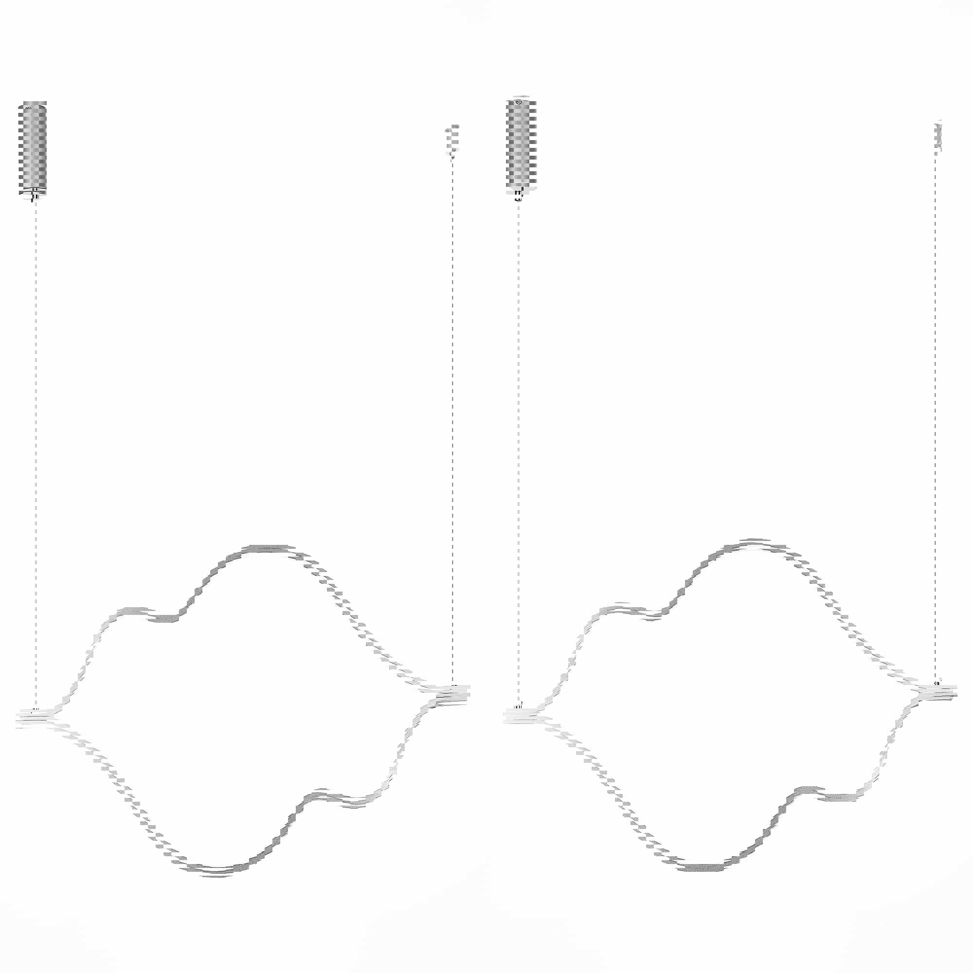 Изображение товара Люстра подвесная светодиодная ST LUCE SL6106.103.45 Cortile 1 лампа 16 м² цвет золото