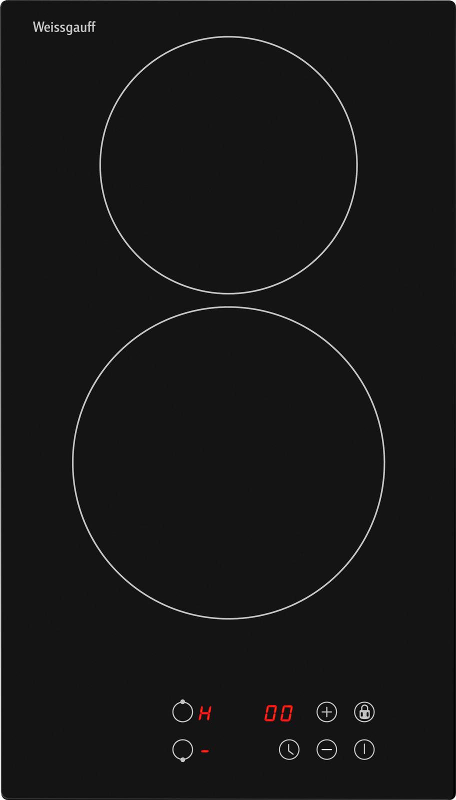 Изображение товара Электрическая варочная панель Weissgauff HV 32 BA 29 см 2 конфорки Черный