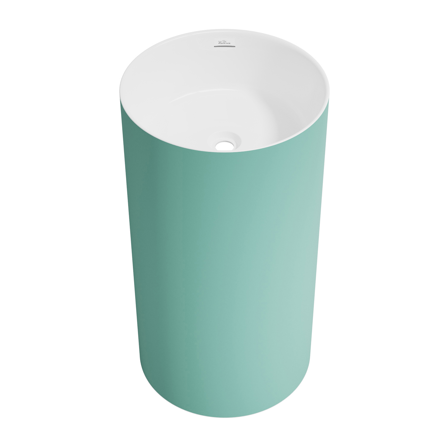 Изображение товара Напольная акриловая раковина Wellsee Chalice Perfection 45x85 см белая глянцевая