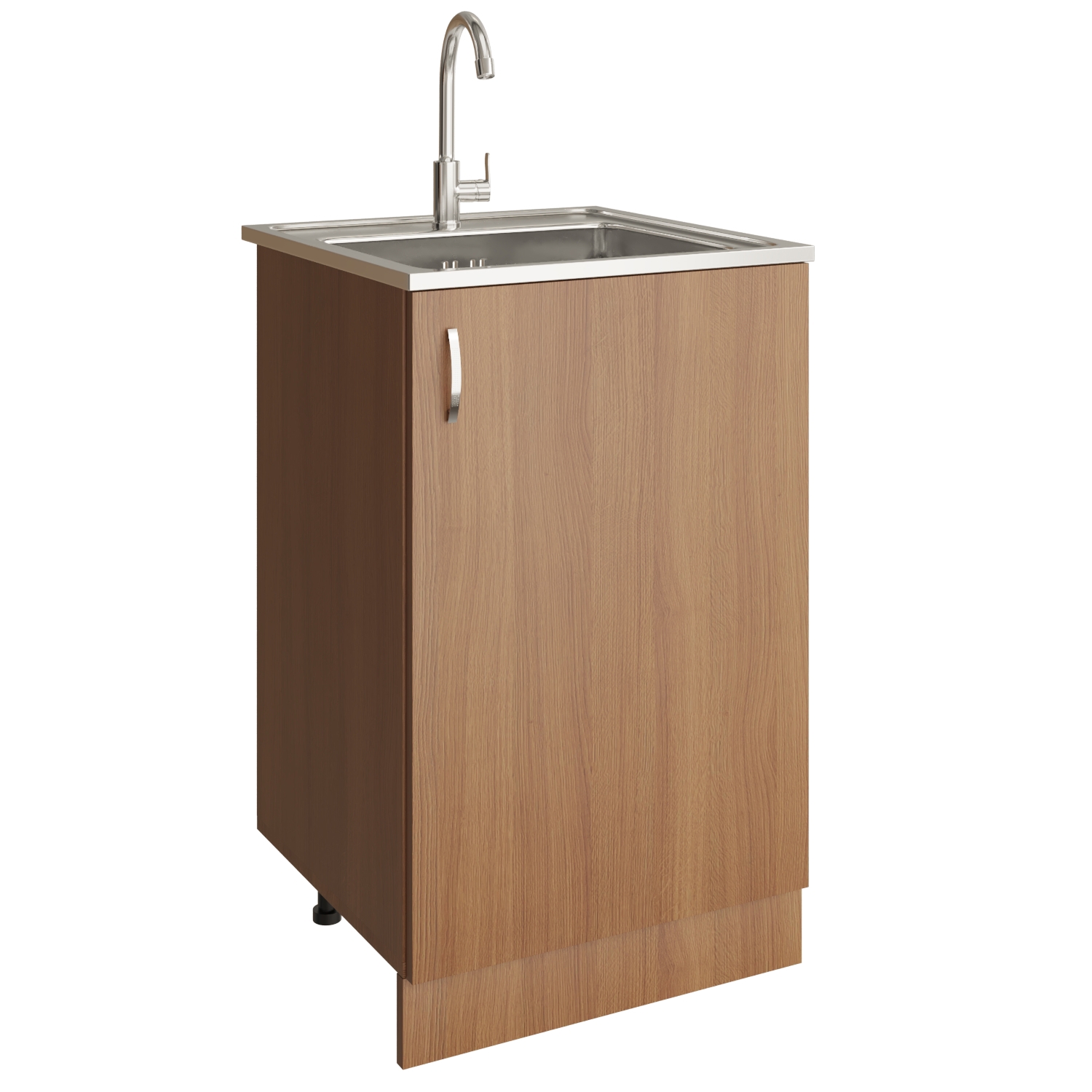 Изображение товара Напольный шкаф 50x82 см под мойку из ЛДСП цвет дуб