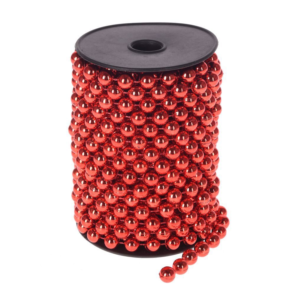 Изображение товара Бусы ПВХ 722818 100 см красный